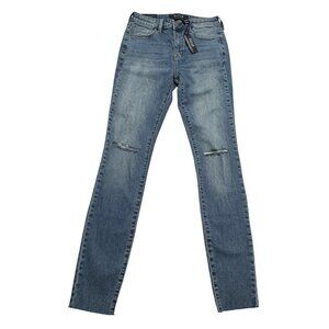 DSTLD Distressed Skinny Jeans in Dyed Indigo Style W02-16-010